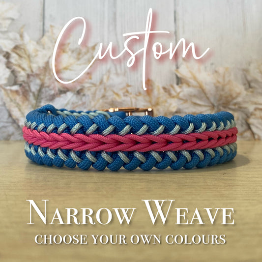 Custom Handmade Collar | Narrow Weave